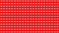 Mind-Bending Illusion: Can You Find the 43 and 34 Among 34s in Under 6 Seconds?